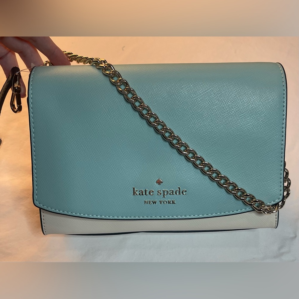 ♠️Kate Spade Carson Color-Block
Saffiano Convertible Chain Cross-body
